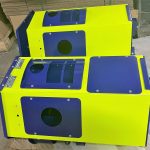 Portable CCTV housings portable CCTV housings packed ready to deliver, legs on seperate pallet