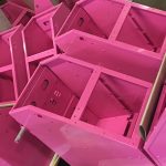pink battery boxes Showing diverse colour range here are a selection of pink battery boxes made for the traffic management sector